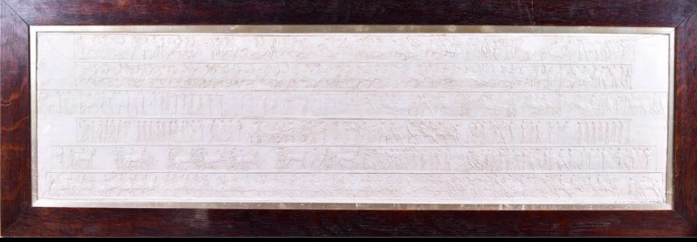 John Henning (1771-1851) miniature plaster cast of the Parthenon frieze.