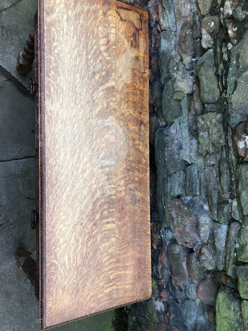 C19th oak hall table View II