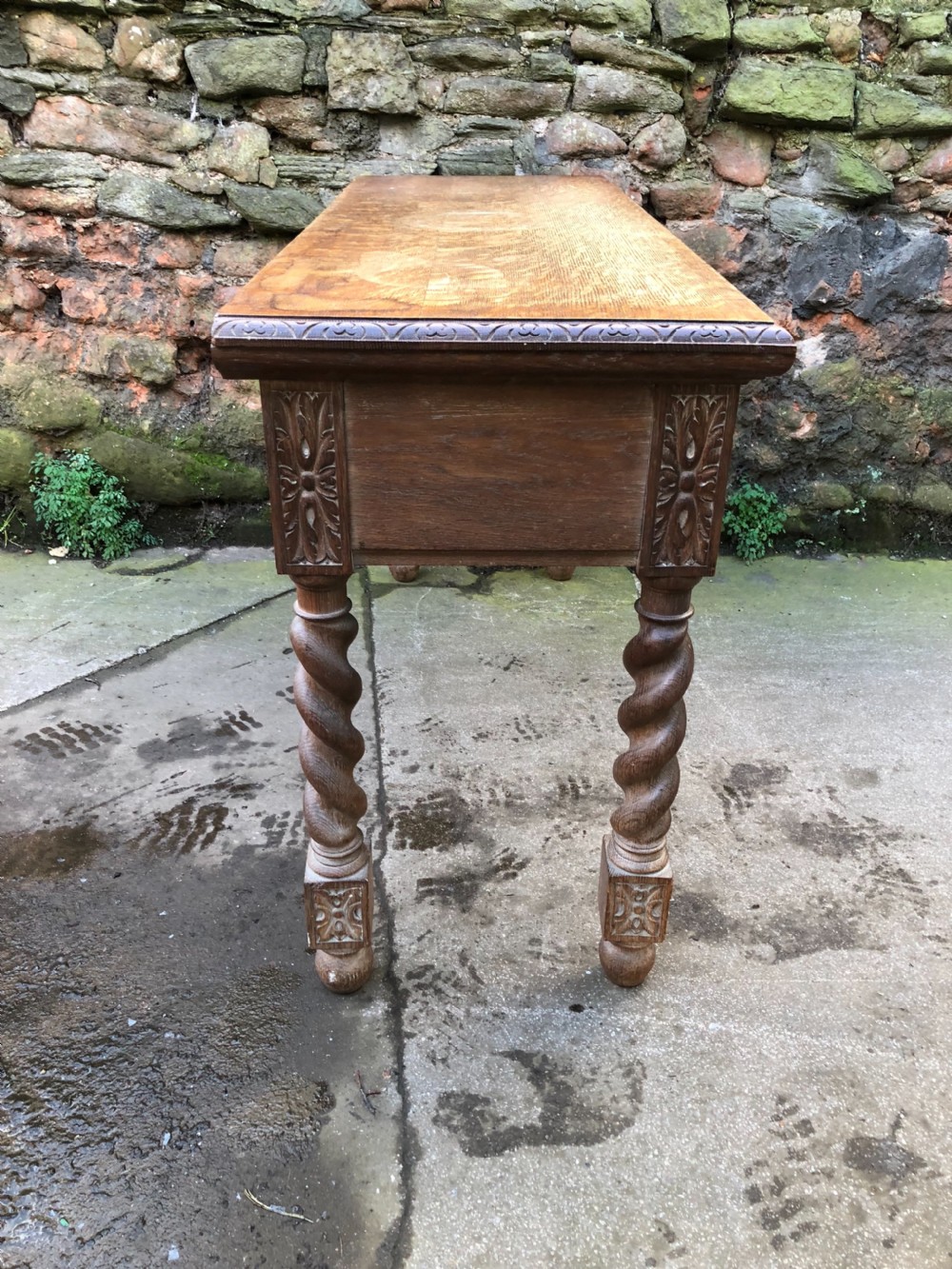 C19th oak hall table View III