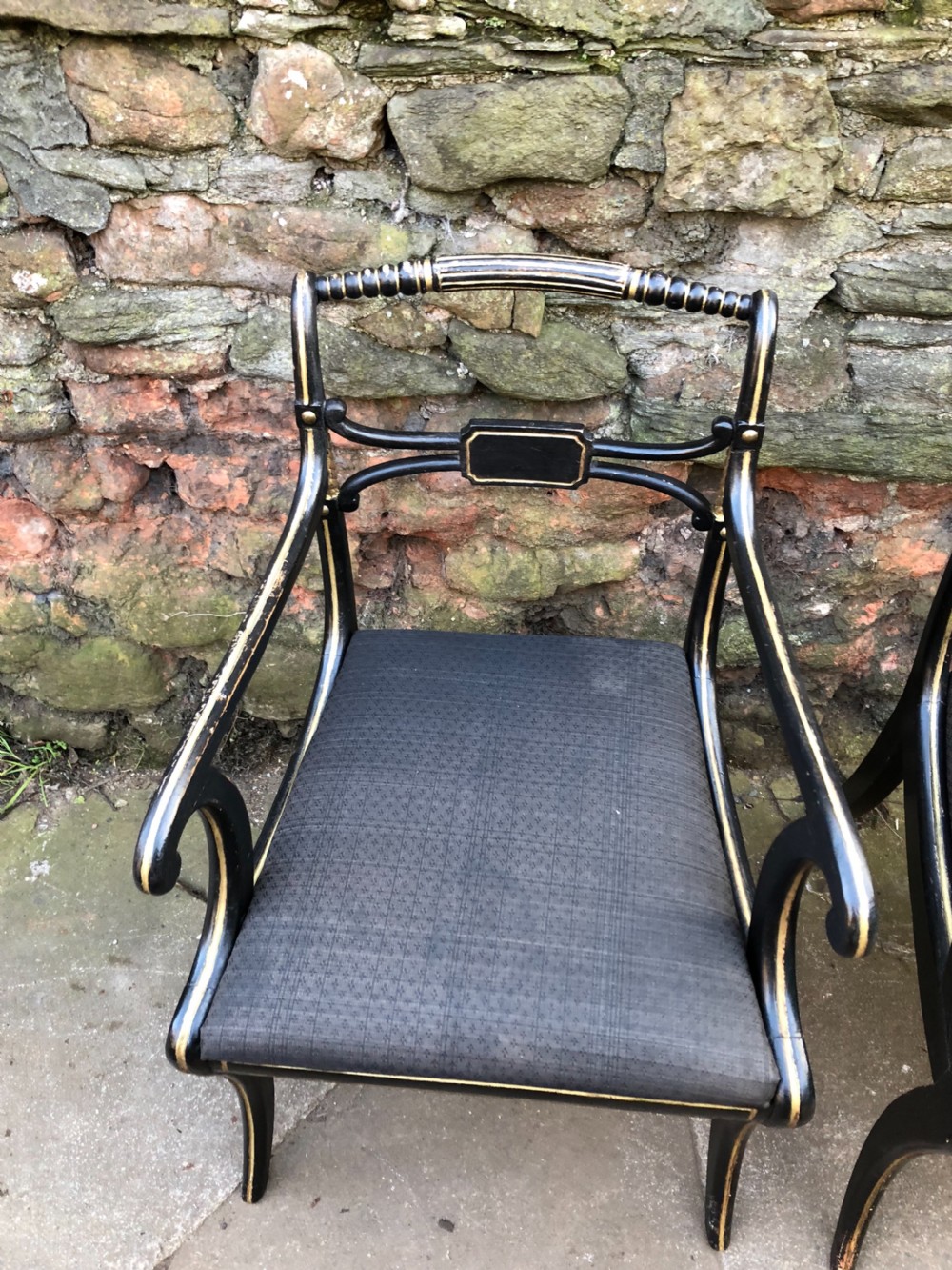 Fine pair of Regency Armchairs  View IV