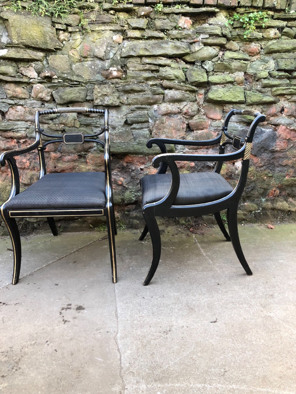 Fine pair of Regency Armchairs  View V