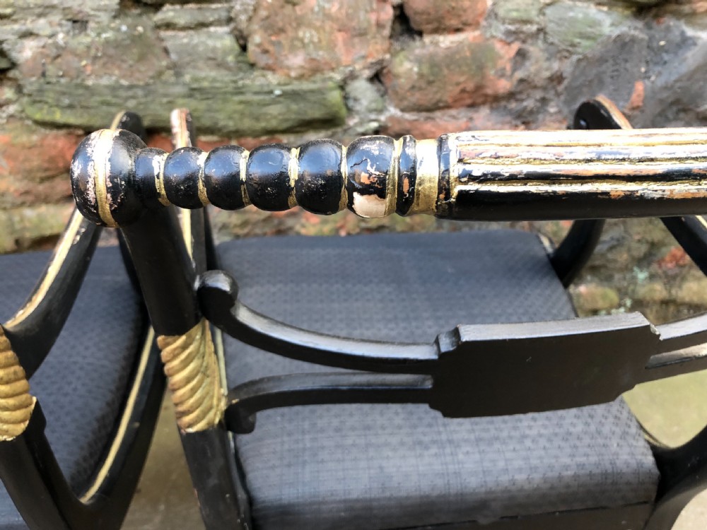 Fine pair of Regency Armchairs  View VIII