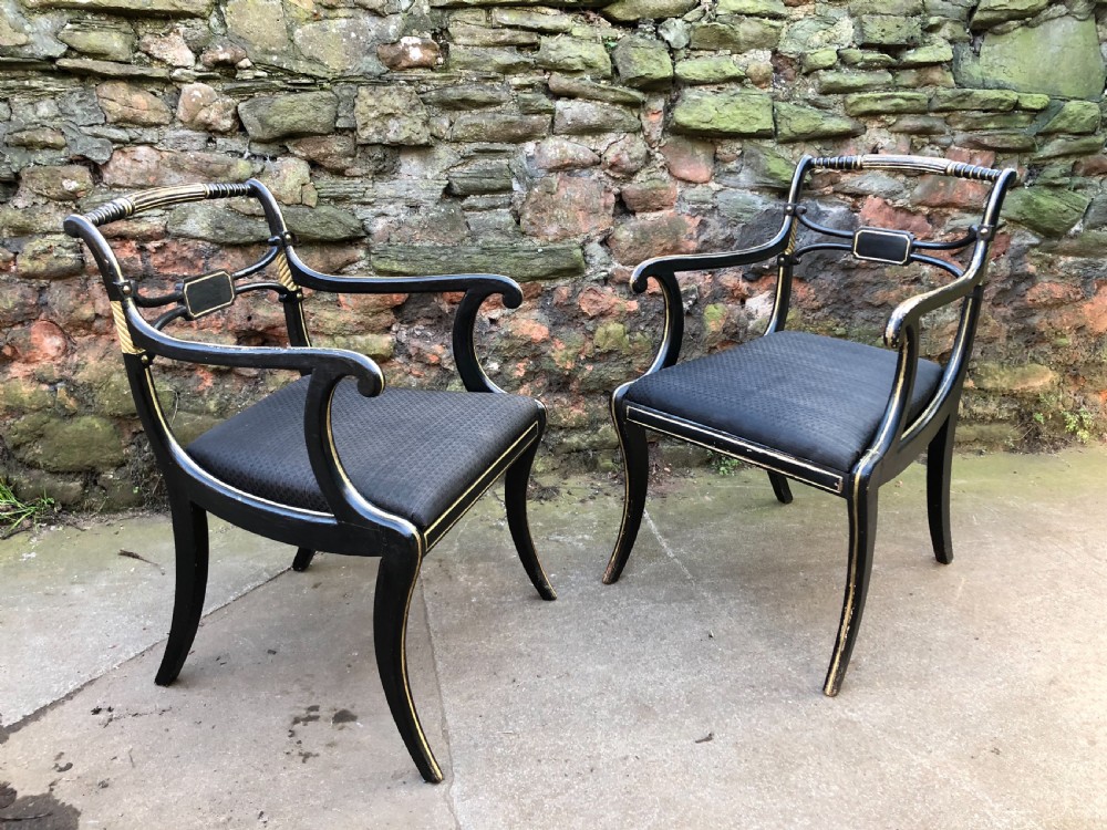 Fine pair of Regency Armchairs  View XVIII