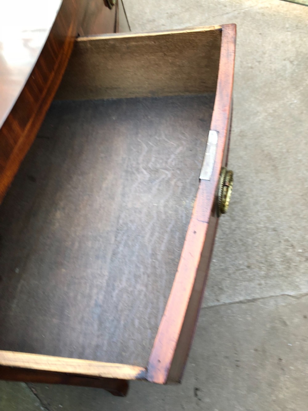 Georgian bow fronted chest of drawers  View XI