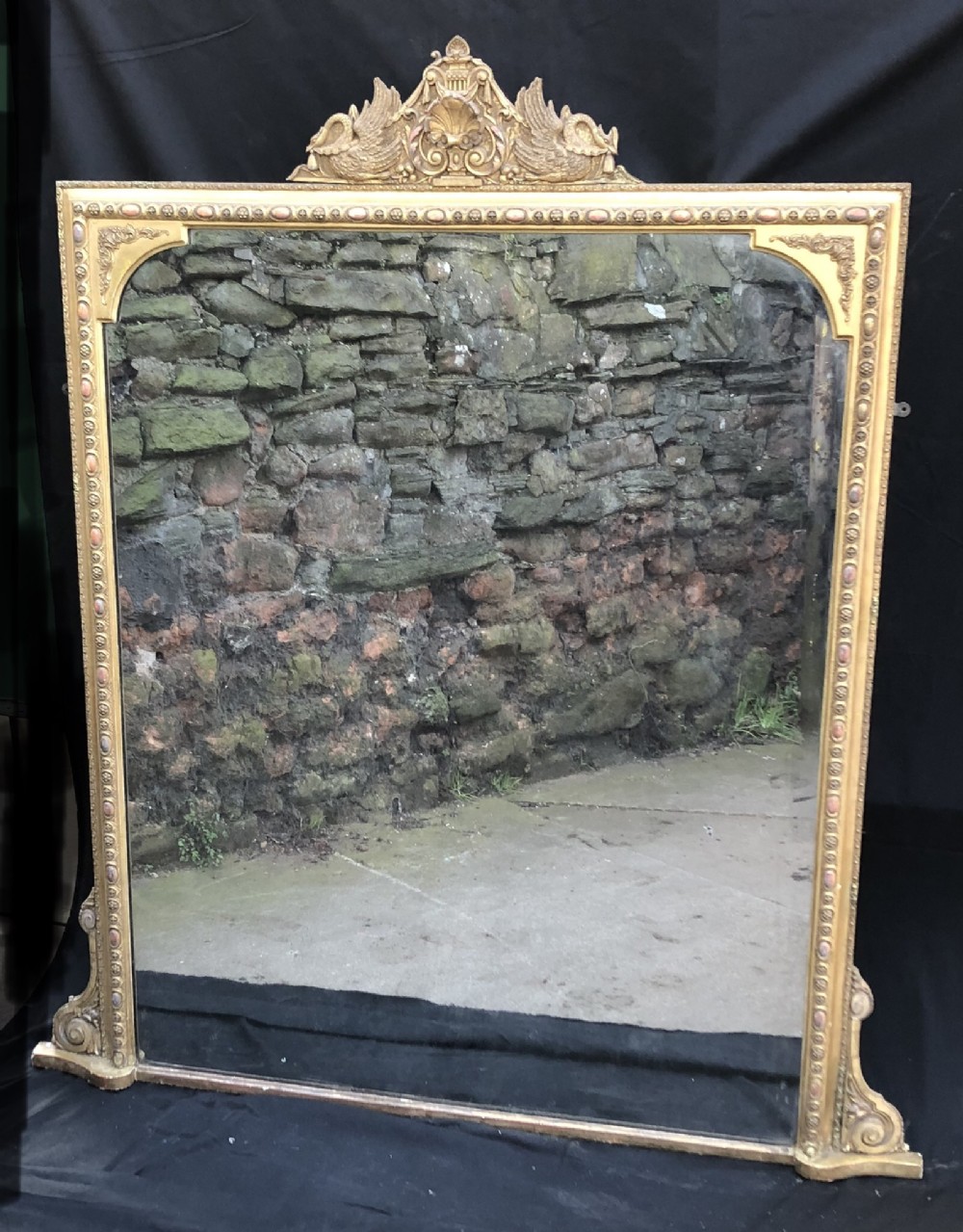 Large overmantel mirror