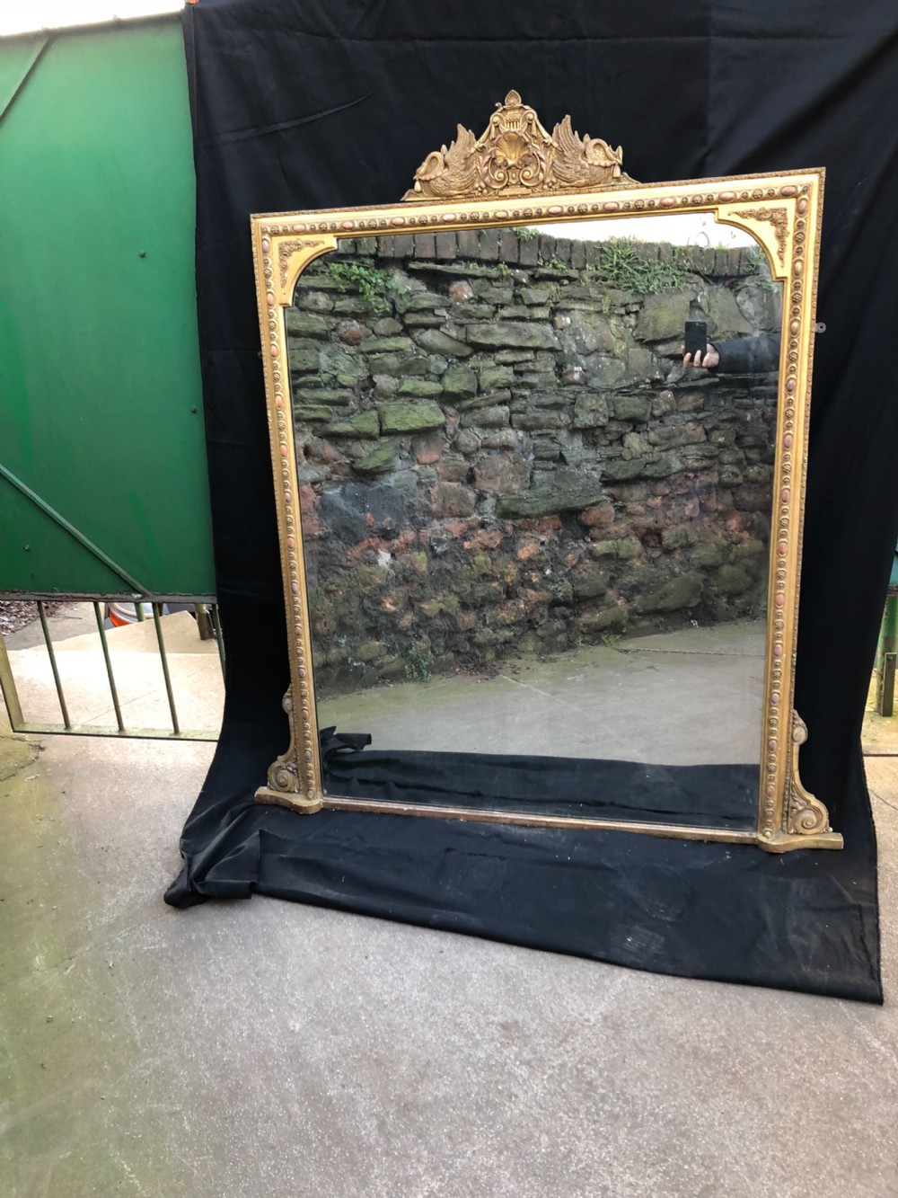 Large overmantel mirror View V