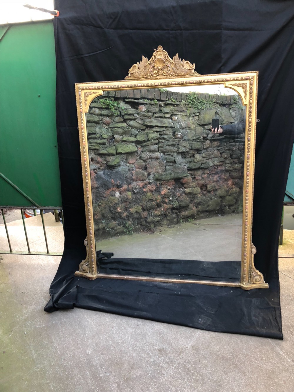 Large overmantel mirror View VI