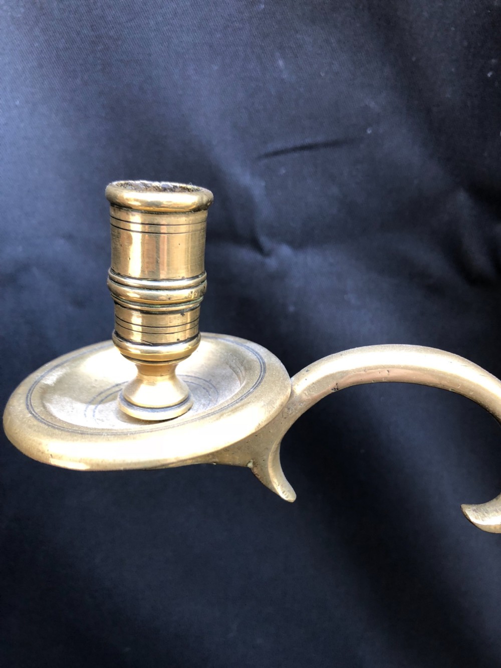 C18th church brass candelabra View VII