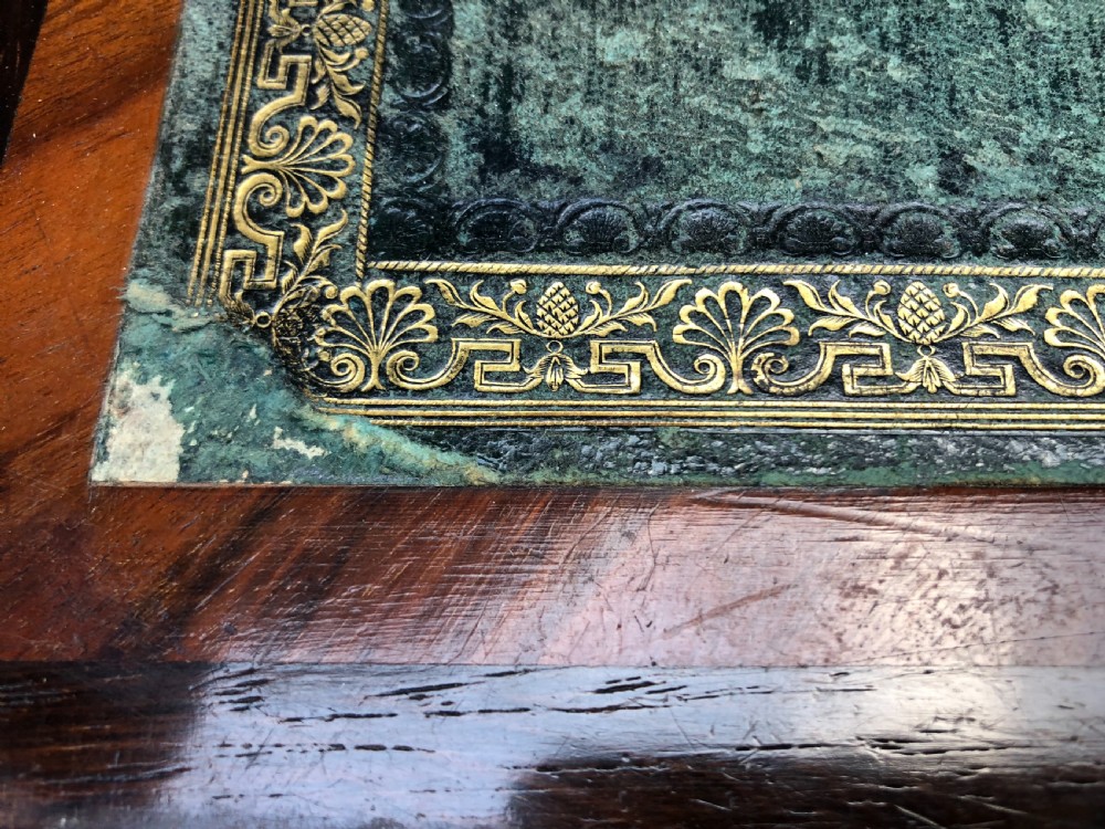 C19th rosewood writing slope inlaid with mother of pearl shell. View X