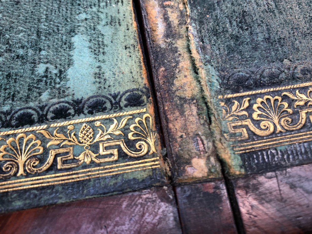 C19th rosewood writing slope inlaid with mother of pearl shell. View XI