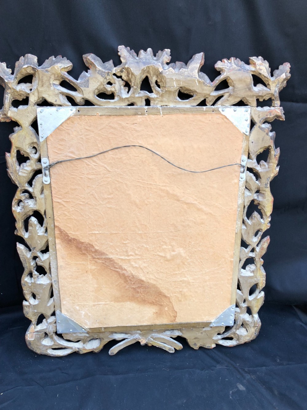 C18th Italian silver leafed mirror frame  View XI