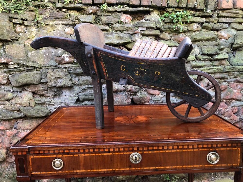 Georgian painted library book barrow View III