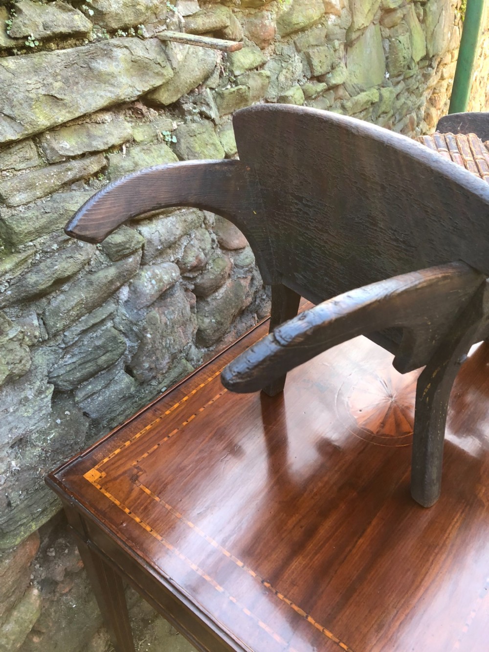 Georgian painted library book barrow View V