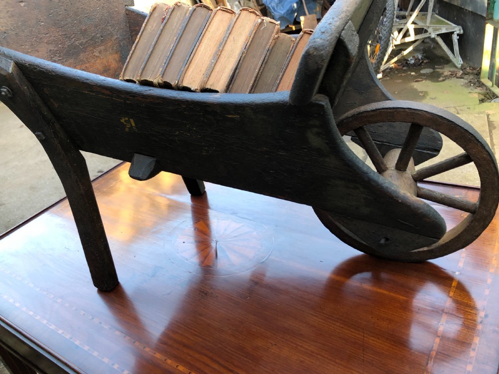 Georgian painted library book barrow View VI
