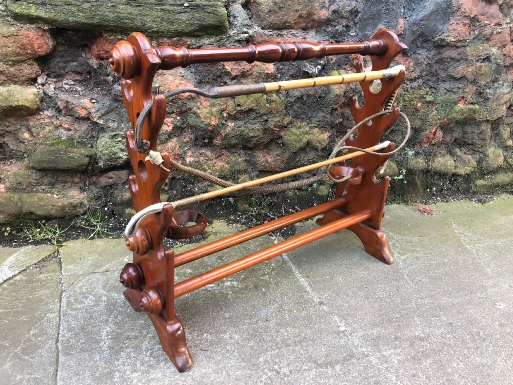 C19th Mahogany whip and boot stand  from Dinder House 