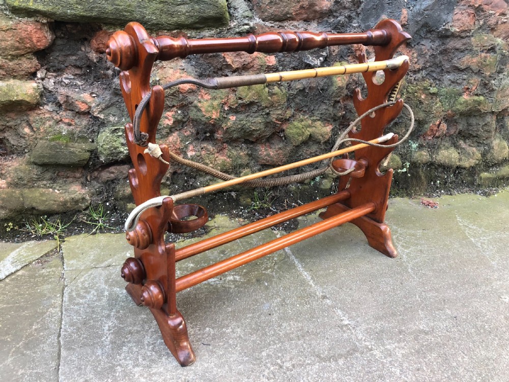 C19th Mahogany whip and boot stand  from Dinder House  View II