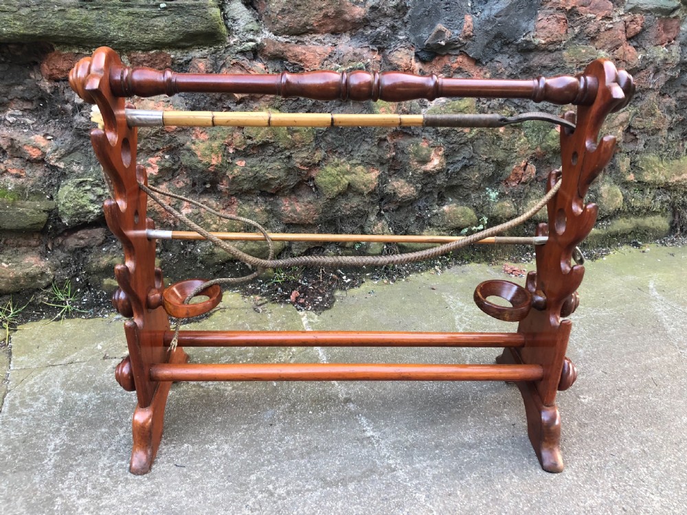 C19th Mahogany whip and boot stand  from Dinder House  View III