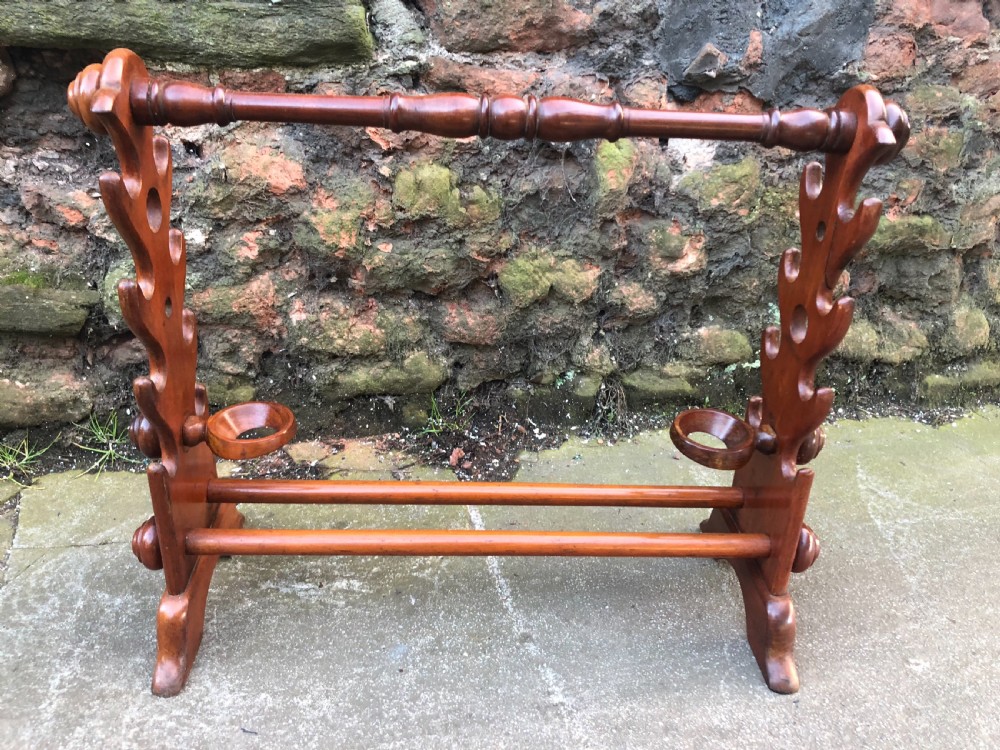 C19th Mahogany whip and boot stand  from Dinder House  View IV