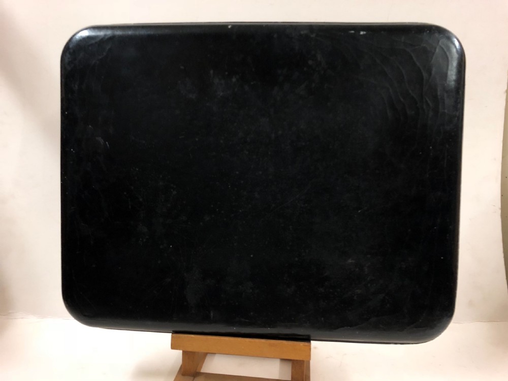 C19th painted lacquer tray  View III