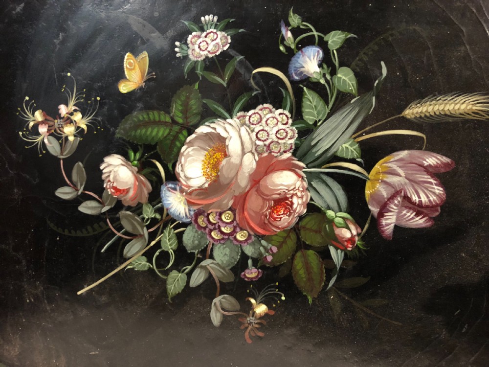C19th painted lacquer tray  View VII