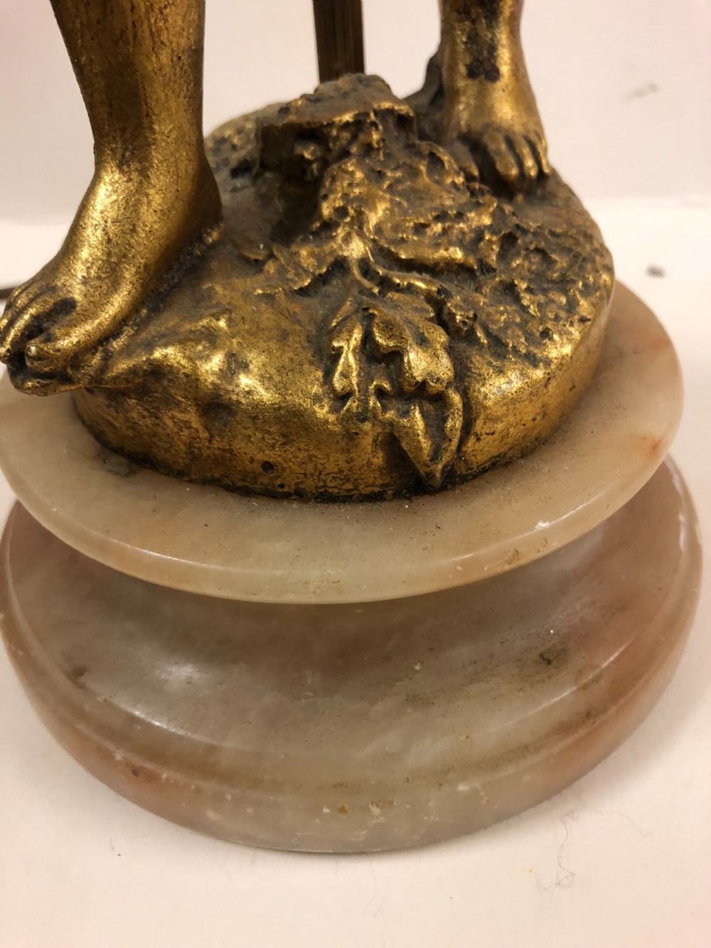 Early C20th cherub lamp View VI