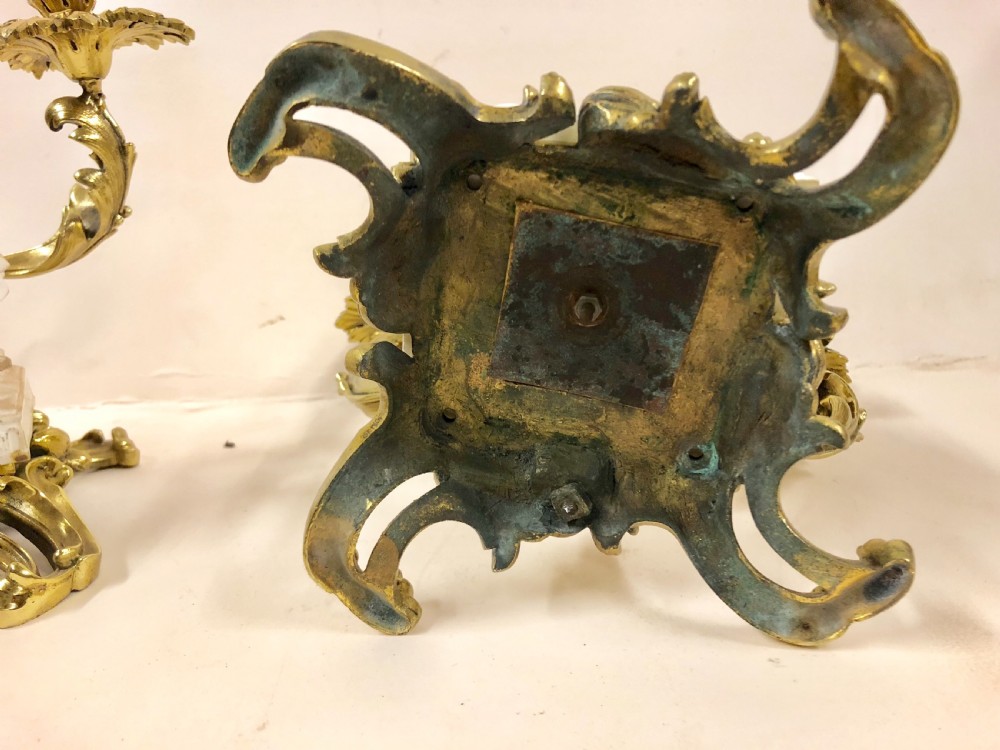 Pair of ormolu candelabras with Parian figures  View V
