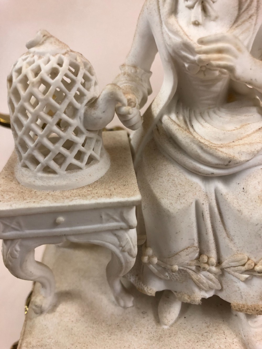 Pair of ormolu candelabras with Parian figures  View VI