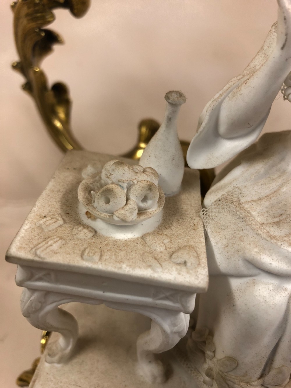 Pair of ormolu candelabras with Parian figures  View VIII