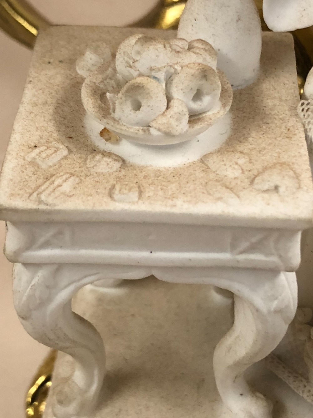 Pair of ormolu candelabras with Parian figures  View IX