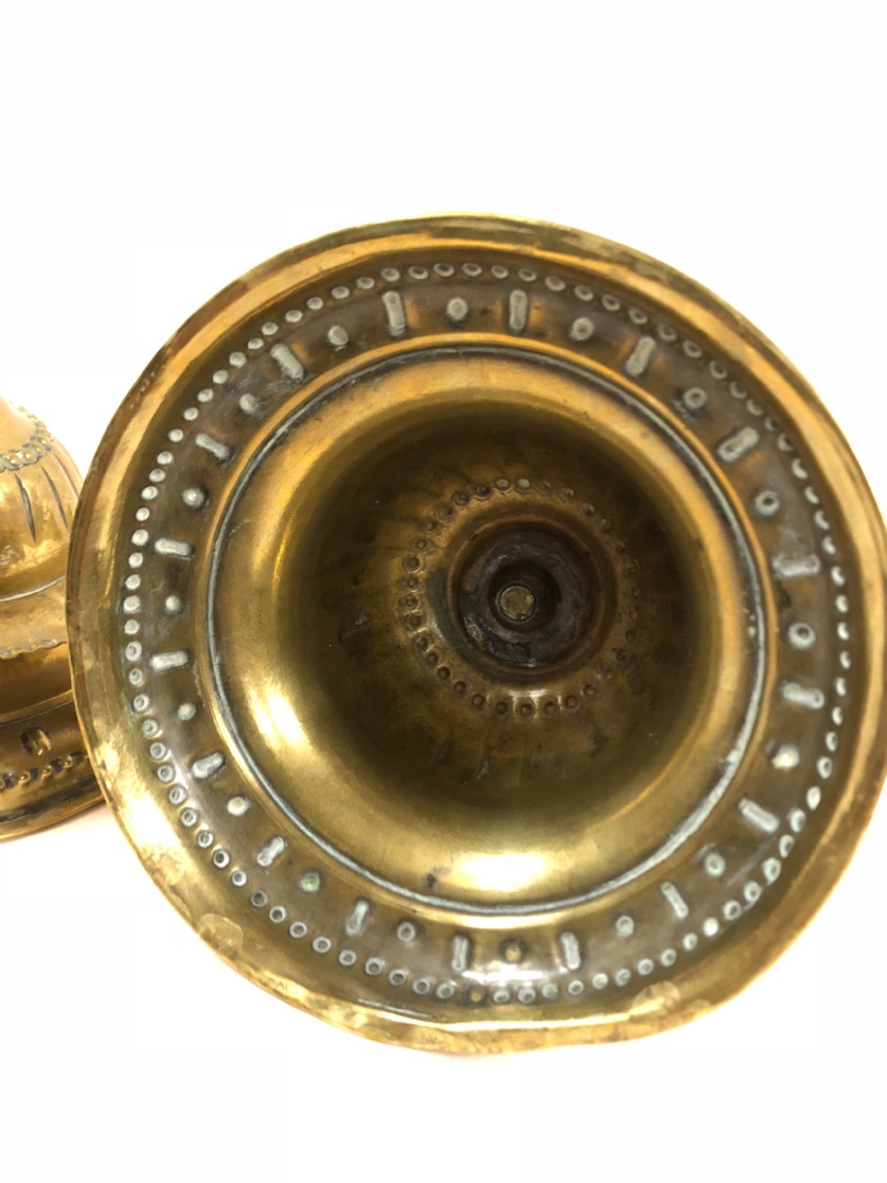 C17th Flemish Brass candlesticks  View VIII