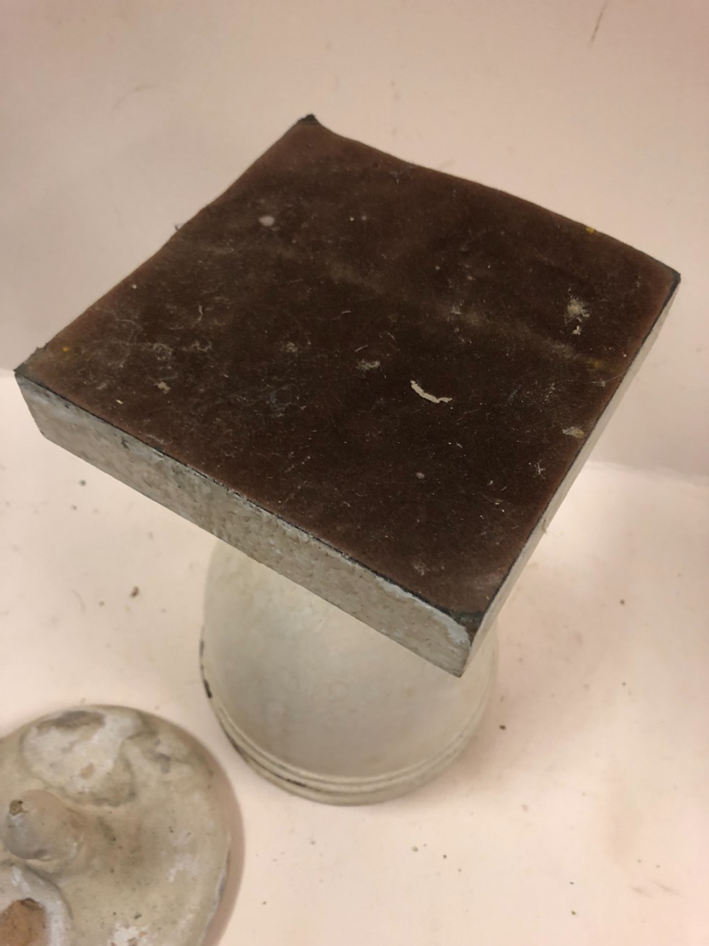Edwardian Turned wooden urn and cover  View V