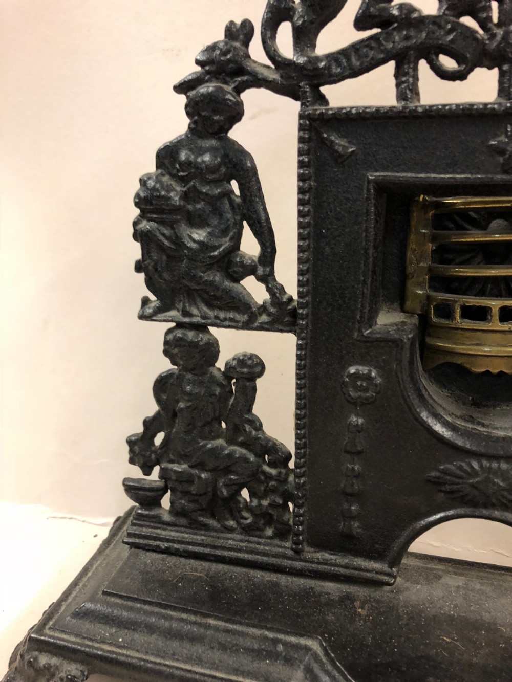 Early C19th factory sample miniature fireplace  View IV