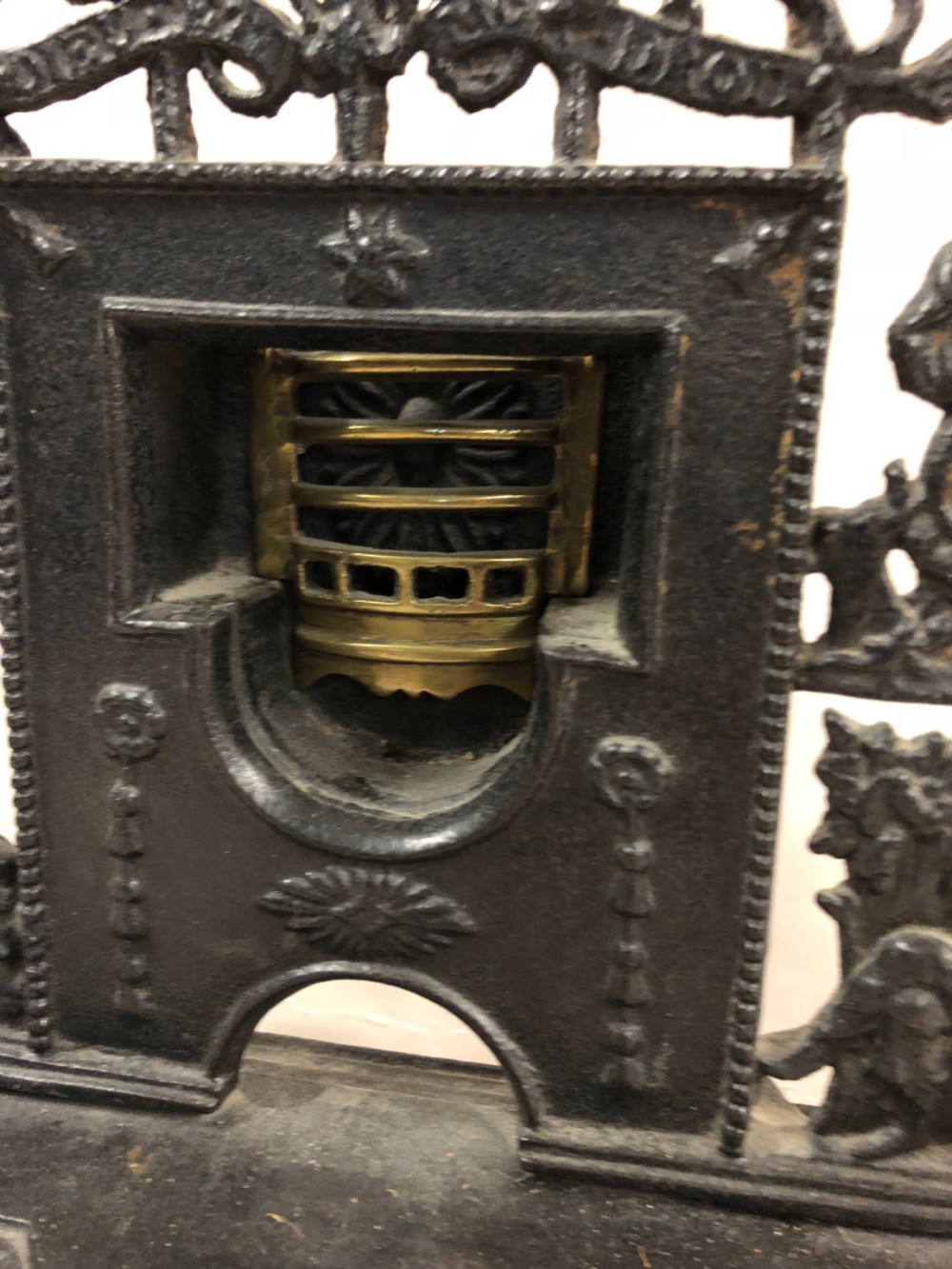 Early C19th factory sample miniature fireplace  View V