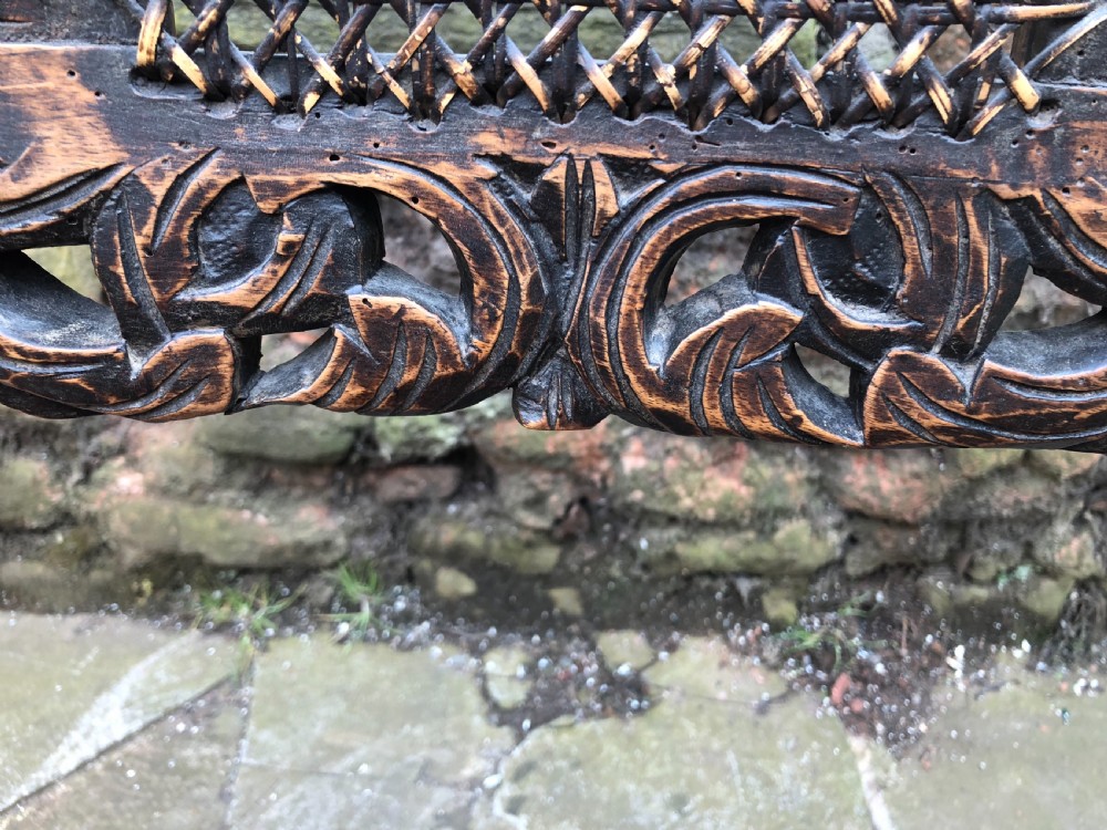 C17th Elbow chair (1680-90) caned with walnut frame View XII