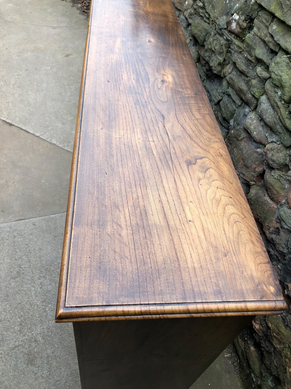 Two section oak bookcase  View III