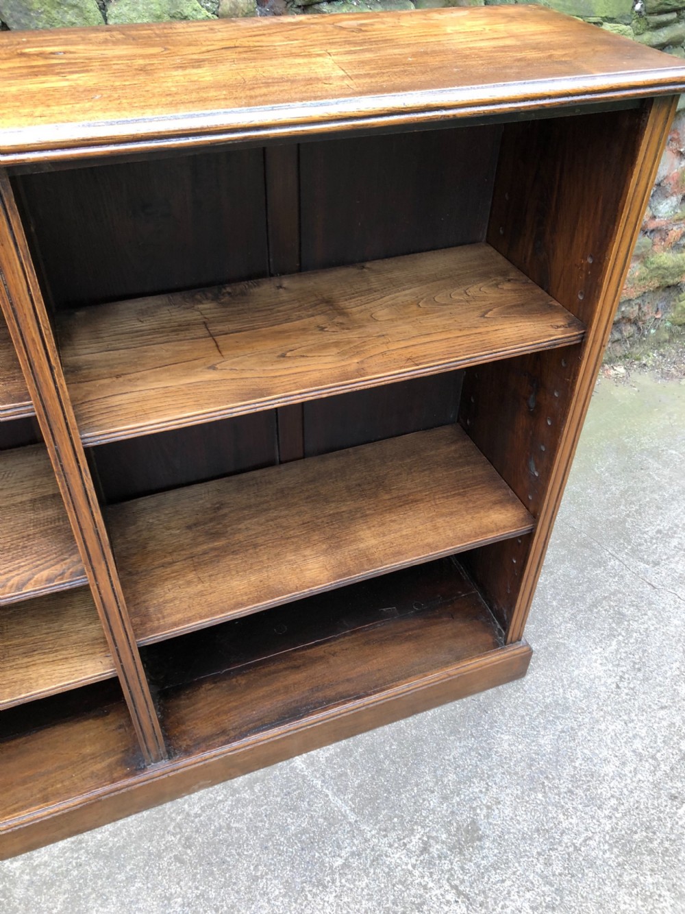 Two section oak bookcase  View VI