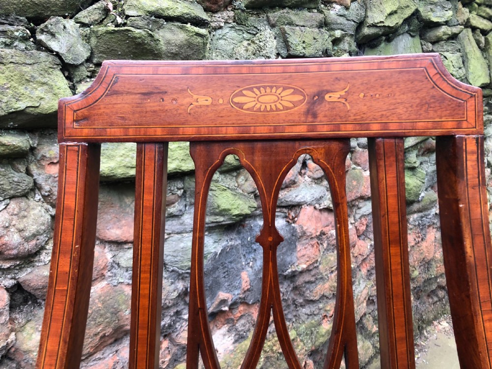 Pair of Edwardian armchairs View IV