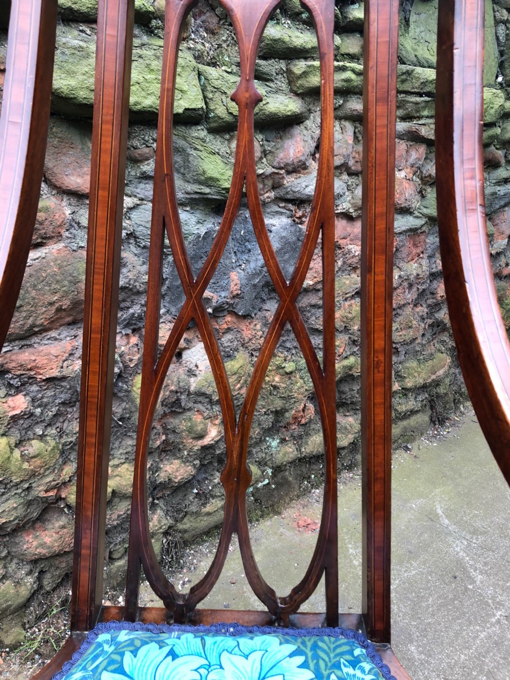 Pair of Edwardian armchairs View V