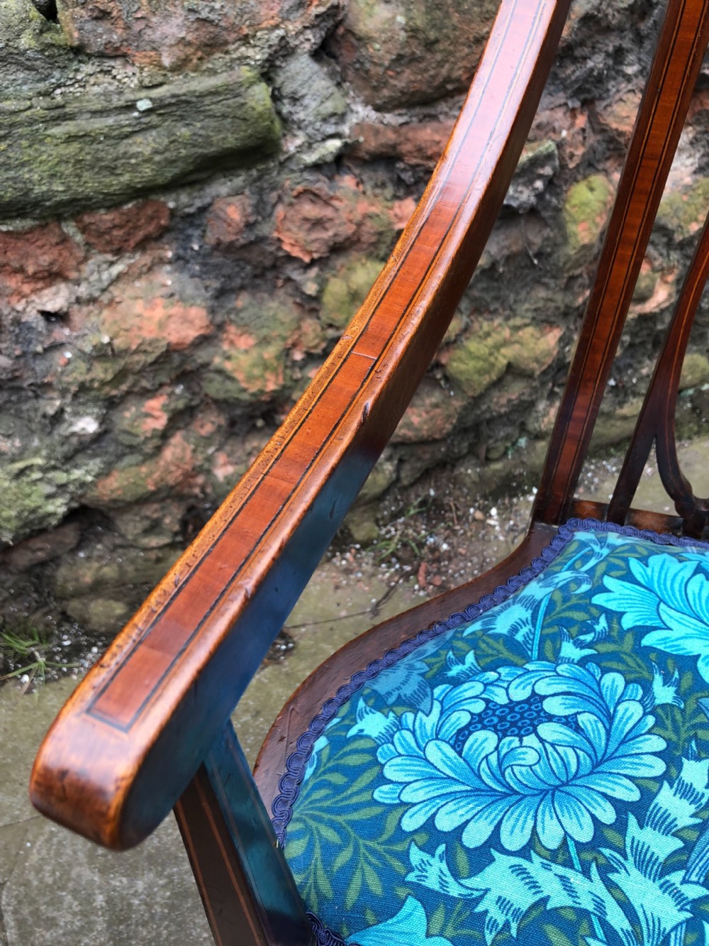 Pair of Edwardian armchairs View VI