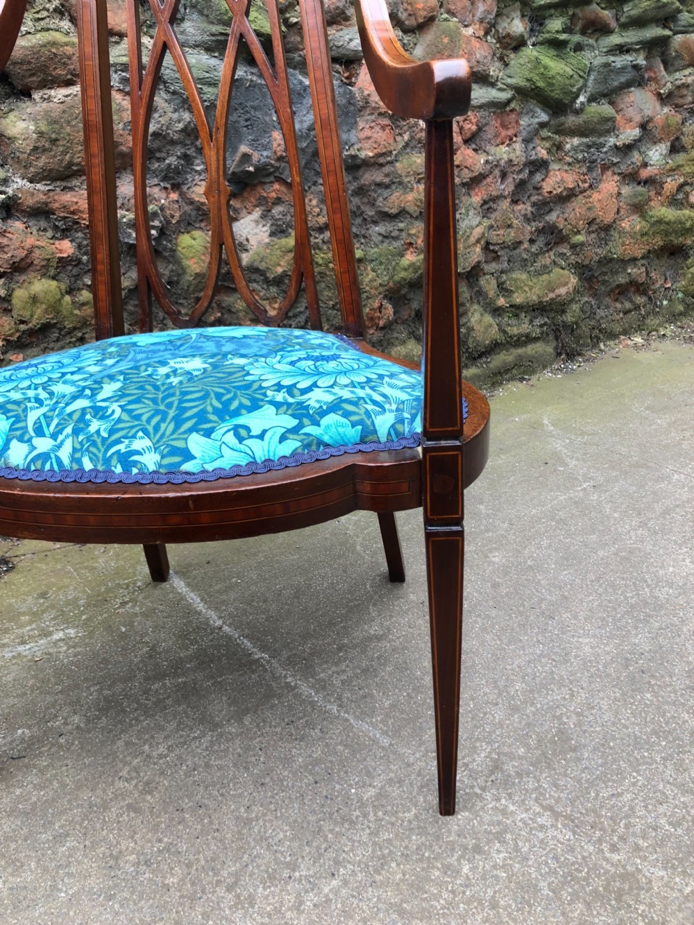 Pair of Edwardian armchairs View VIII