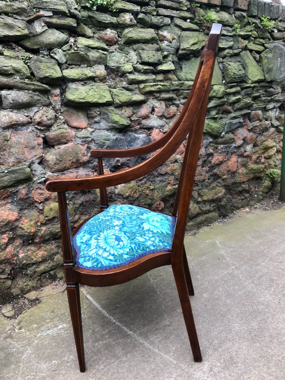 Pair of Edwardian armchairs View IX