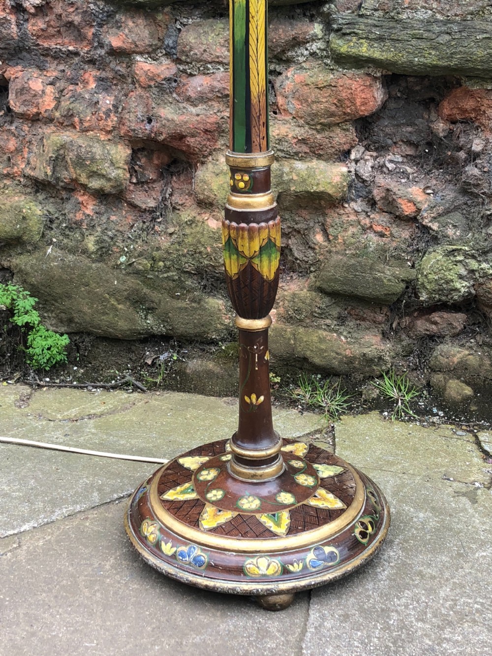 1930s standard lamp with painted decoration View V