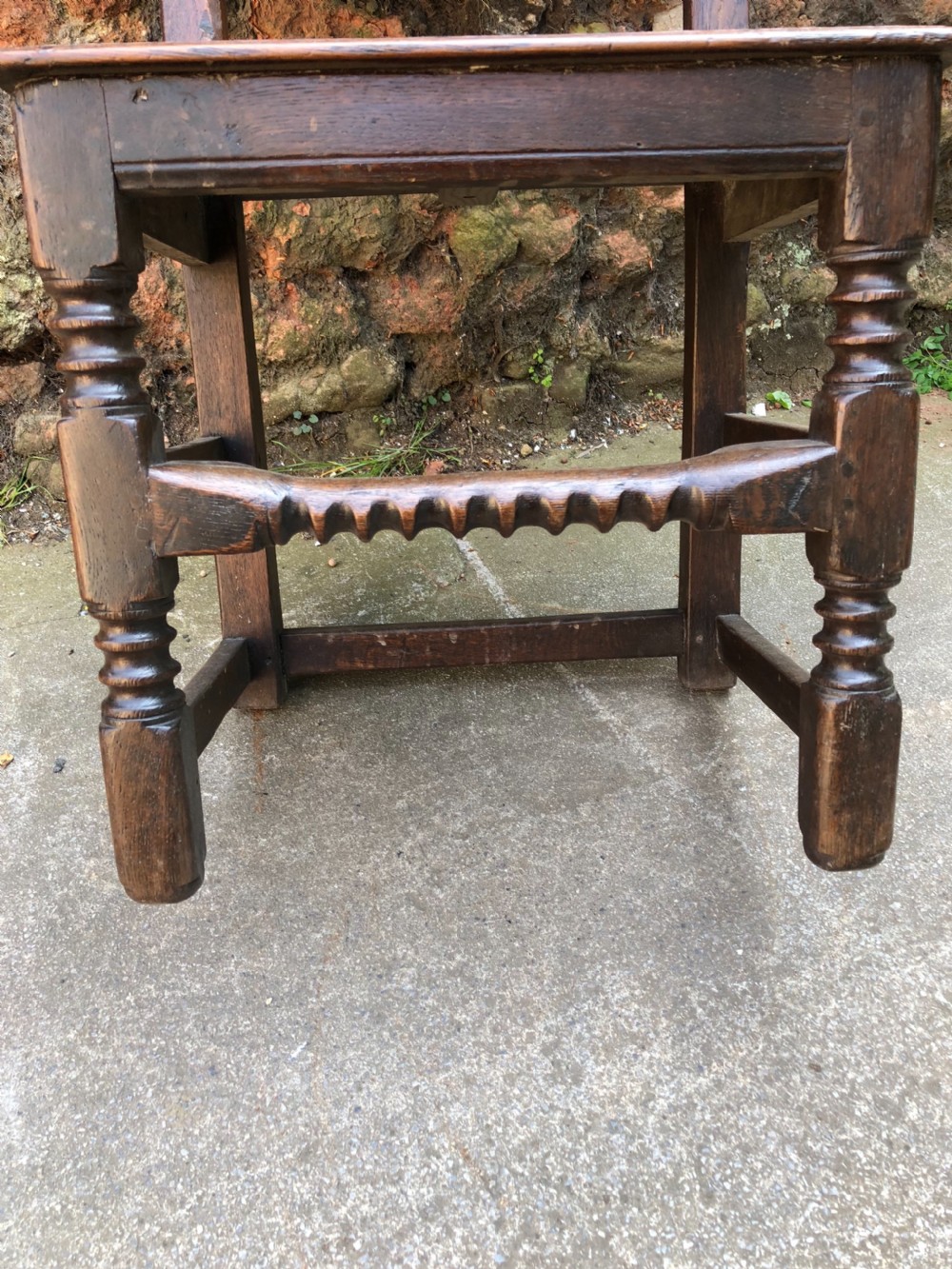 C17th Oak Chair with later date 1625 View VII