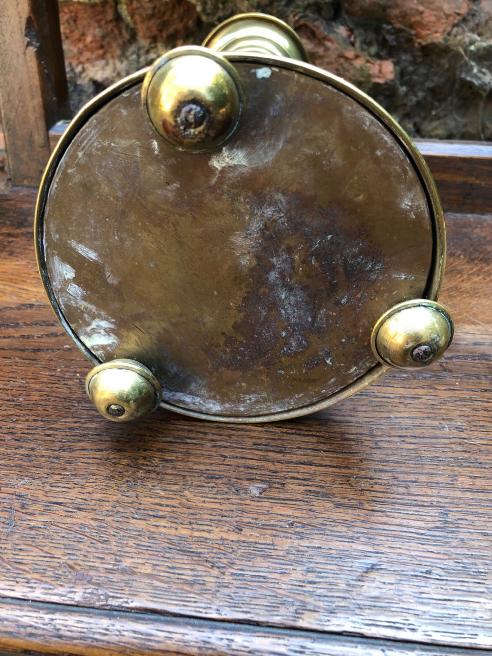 Brass alter candlestick  View II