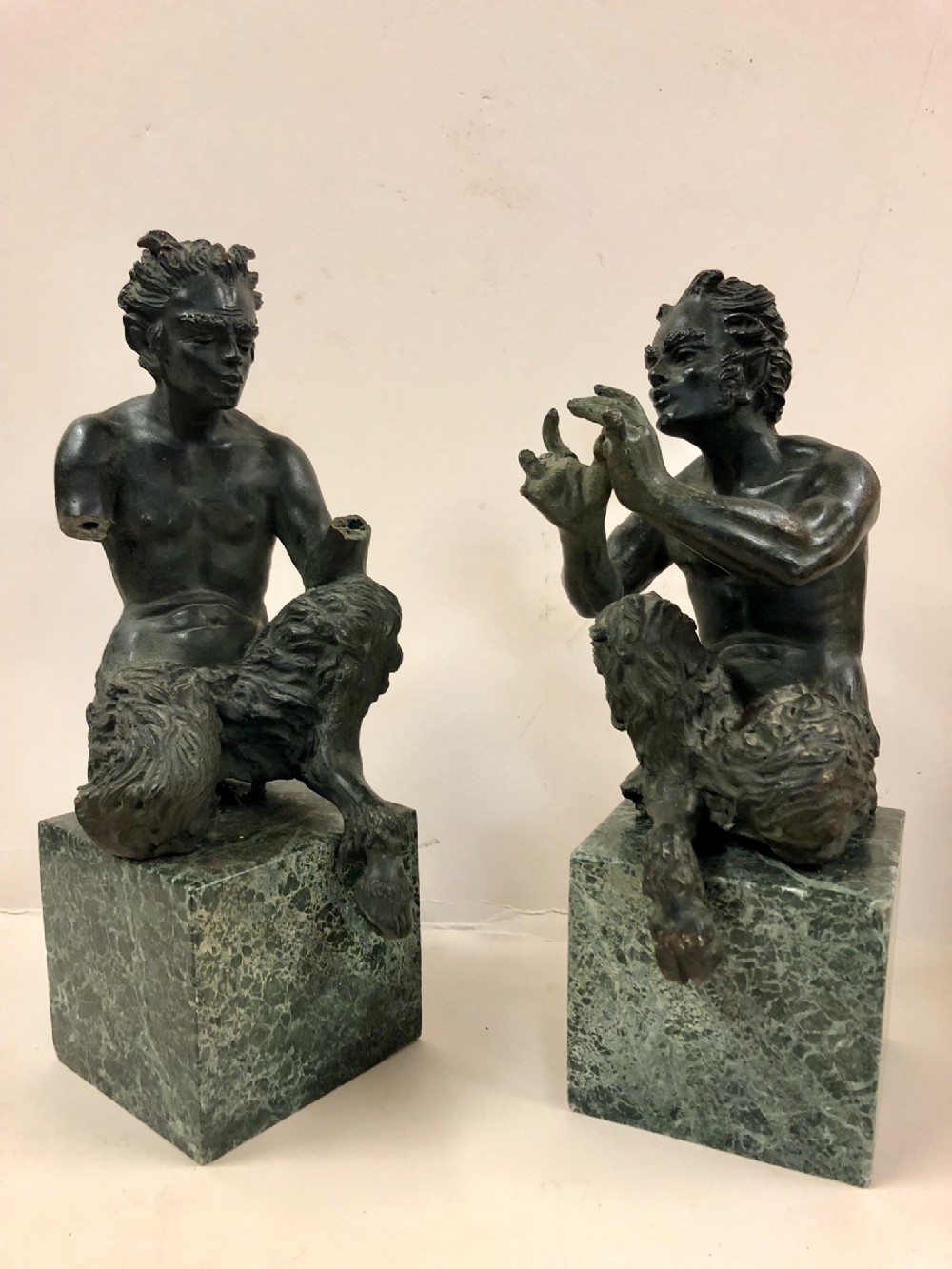 Pair of grand tour bronzes 