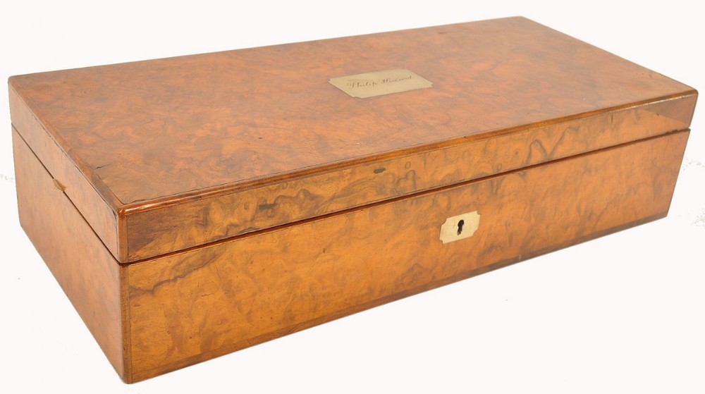 C19th large cased set of drawing instruments 