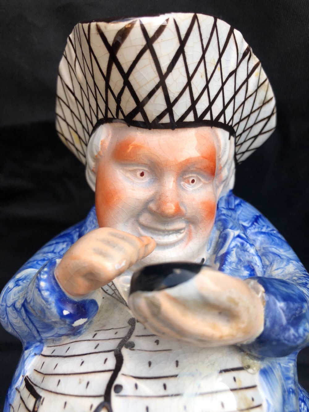 C19th Toby jug the snuff taker View VII