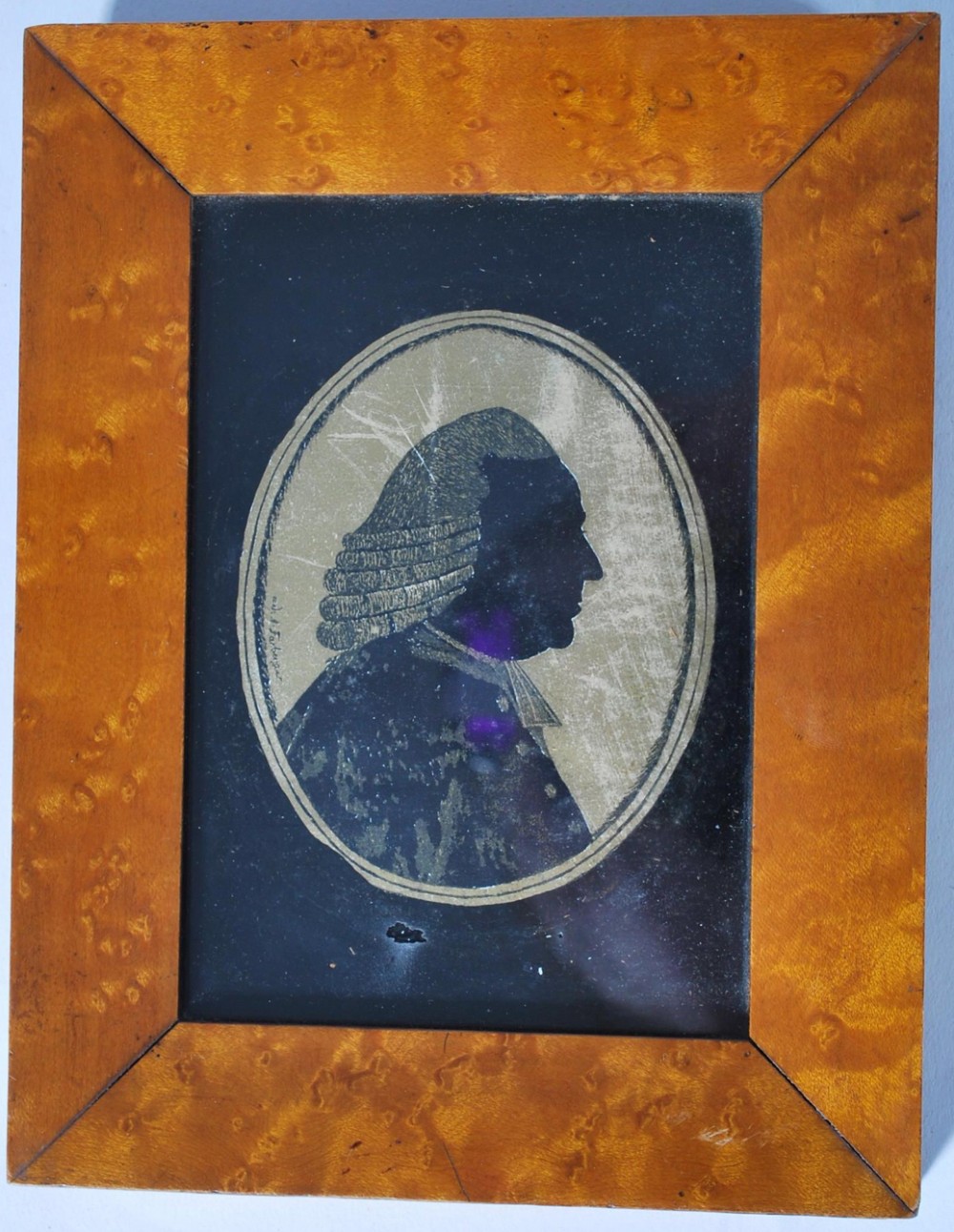 Georgian portrait miniature of the earl of Mansfield 