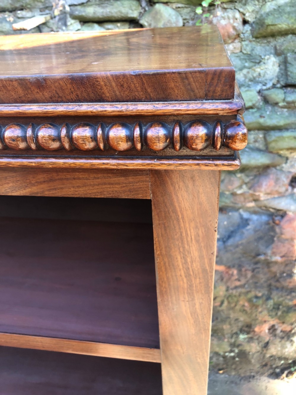 C19th mahogany bookcase with turned details  View II