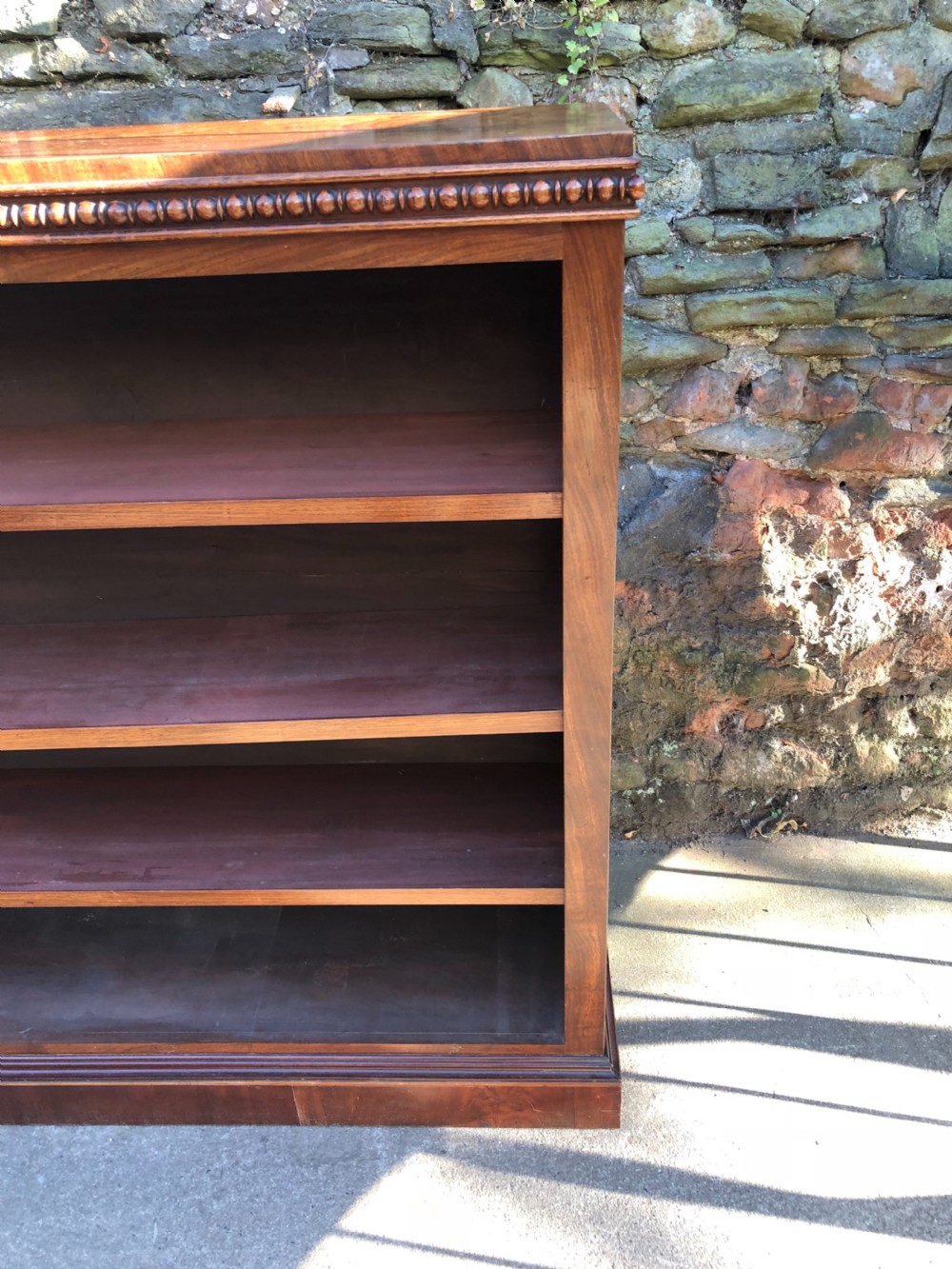 C19th mahogany bookcase with turned details  View III
